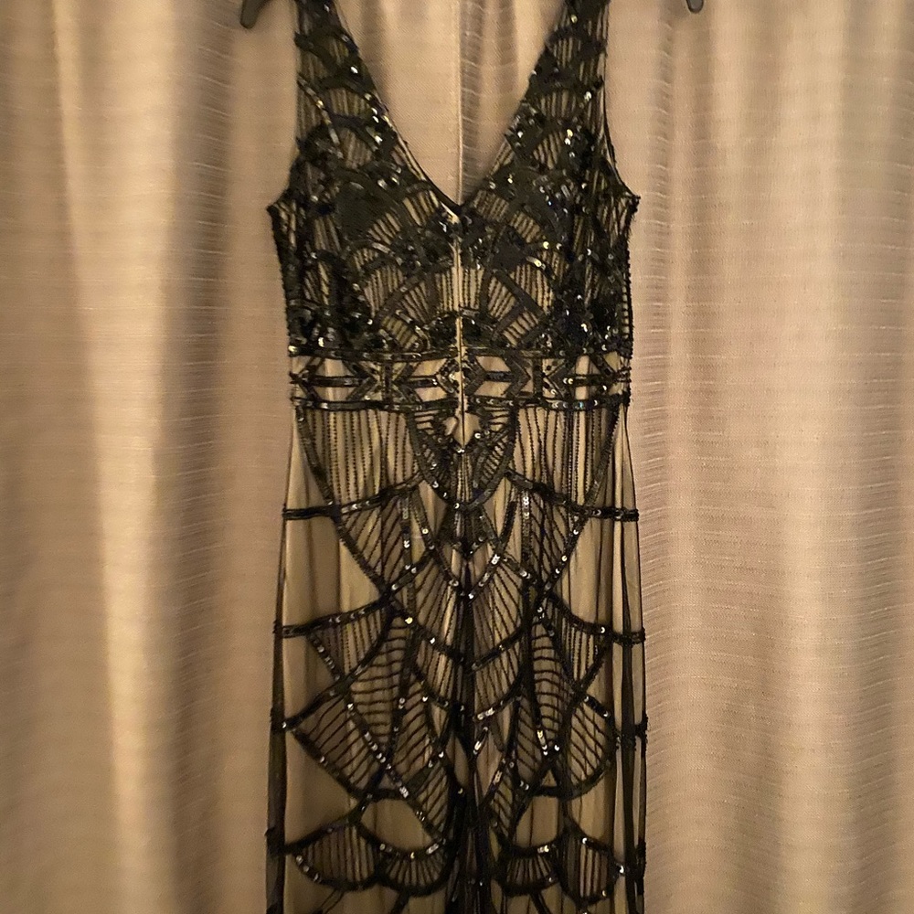 Sequin knee length cocktail dress
